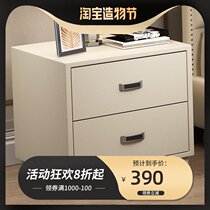 Nightstand Solid wood simple modern 90 fashion bedroom white storage cabinet Creative American small nightstand