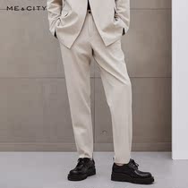 MECITY mens 2021 spring and summer TR profile fashion business formal suit trousers trousers casual mens tide 550360