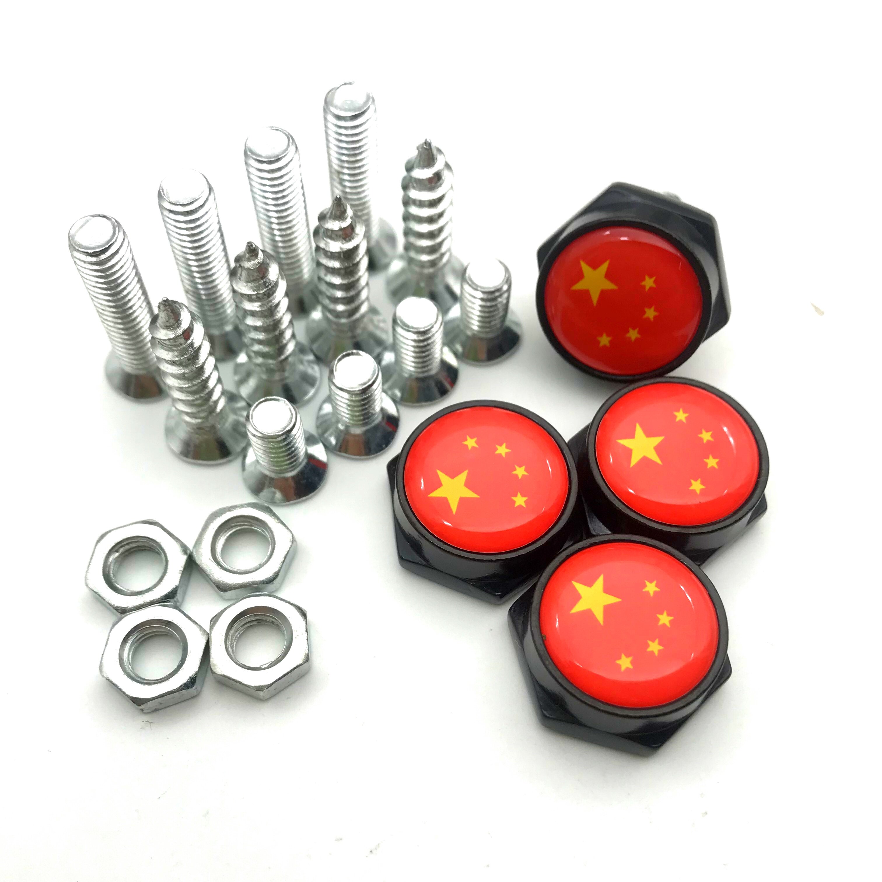 New traffic regulations car license plate sealing screw screw cap license plate on the license plate anti-theft buckle tide plate installation Hong Kong and Macao pass