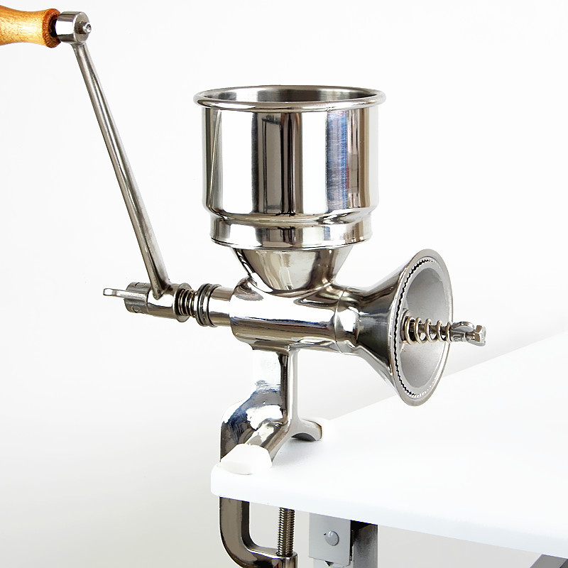 304 Stainless Steel Manual Hand-Cranked Grinder for Grinding Grains and Cereals, Amazon Export Special Model