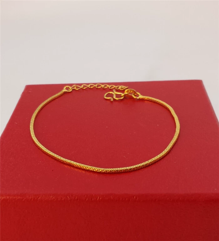 Vòng tay mới Vàng 18K Việt Nam euro đồng xu mô phỏng màu vàng giả vàng bóng cát mạ vàng nữ đất sét vòng tay trang sức - Vòng đeo tay Clasp vòng đeo tay phong thủy
