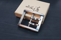 West wind flint brass copper double needle belt button Japanese buckle manual DIY