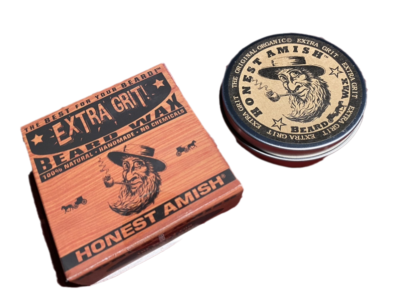 Spot Honest Amish Extra Grit Beard Wax-Natural and Organic