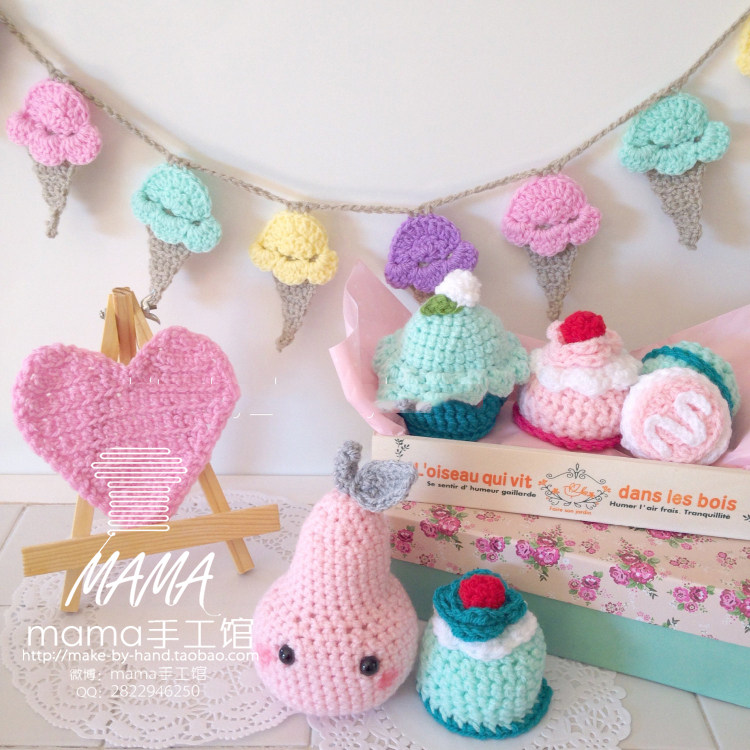 Pure Artisanal Wool Thread Woven Soft Cute Pink Tender Girls Room Wall Deco Pendant Summer Macaron Sweet Drum