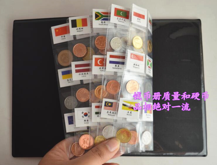 Thế giới 60 quốc gia bộ sưu tập tiền xu tiền nước ngoài bộ sưu tập ngoại tệ 60 đồng tiền thật độ trung thực tập sách tiền cổ đông dương