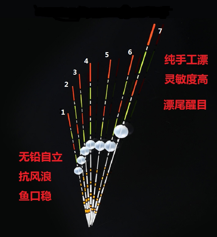 Boutique Terrace State Traditional Fishing Handmade Bubble Floating Spiral Cross Yin Clear Tail Self-Standing Plus Coarse Head Pepper River Drift