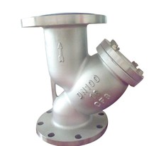 304 stainless steel y filter GL41W-16P flange pipeline steam filter valve decontamination valve DN80