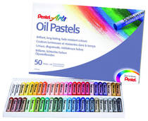 pentel Paitong 50-color oil painting stick non-toxic and environmentally friendly with assured crayon
