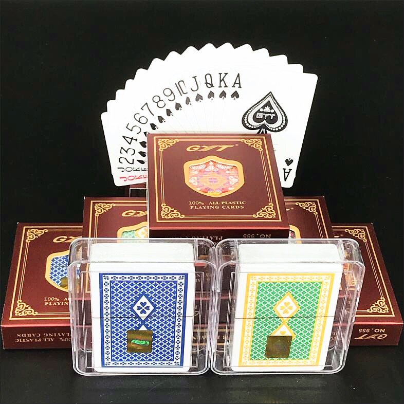 GYT Angel Poker Double - sided Frosted Plastic Poker Bridge Bee White Side Waterproof Washing Washing Imported PVC