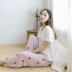 OK nước sốt quần ngủ nữ mùa xuân và mùa thu quần cotton mỏng phần lỏng lẻo quần muỗi người lớn đèn lồng quần cotton nữ lụa kích thước lớn