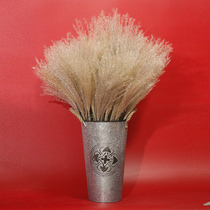 Net red Reed dried flower high branch landing living room ins decoration real flower home air-dried decoration light luxury bouquet paper bag