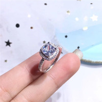 Zhile 925 silver new fashion trend jewelry white zircon jewelry ring jewelry accessories