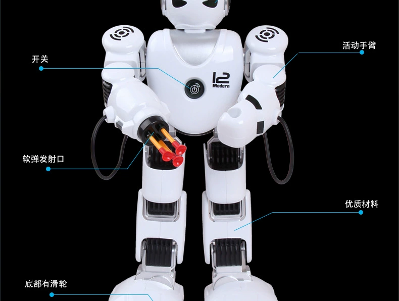 Chính hãng Le can K1 Alpha Warrior 2.4G điều khiển từ xa robot thông minh Lập trình đồ chơi hát và nhảy xe ô tô điều khiển từ xa
