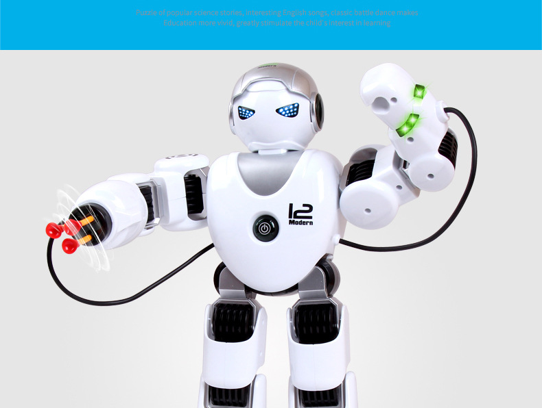 Chính hãng Le can K1 Alpha Warrior 2.4G điều khiển từ xa robot thông minh Lập trình đồ chơi hát và nhảy đồ chơi thông minh cho bé 2 tuổi