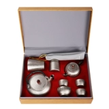 Серебрята/серебряный айт чистый титановый пузырьный чай набор домашних пользователей Подарок подарок титановый кунг -фу чай высокий подарочный коробка