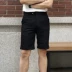 Mùa hè 2019 tự làm phiên bản Hàn Quốc của quần short nam mỏng, màu rắn thời trang cotton xu hướng quần Nhật Bản - Quần tây thường