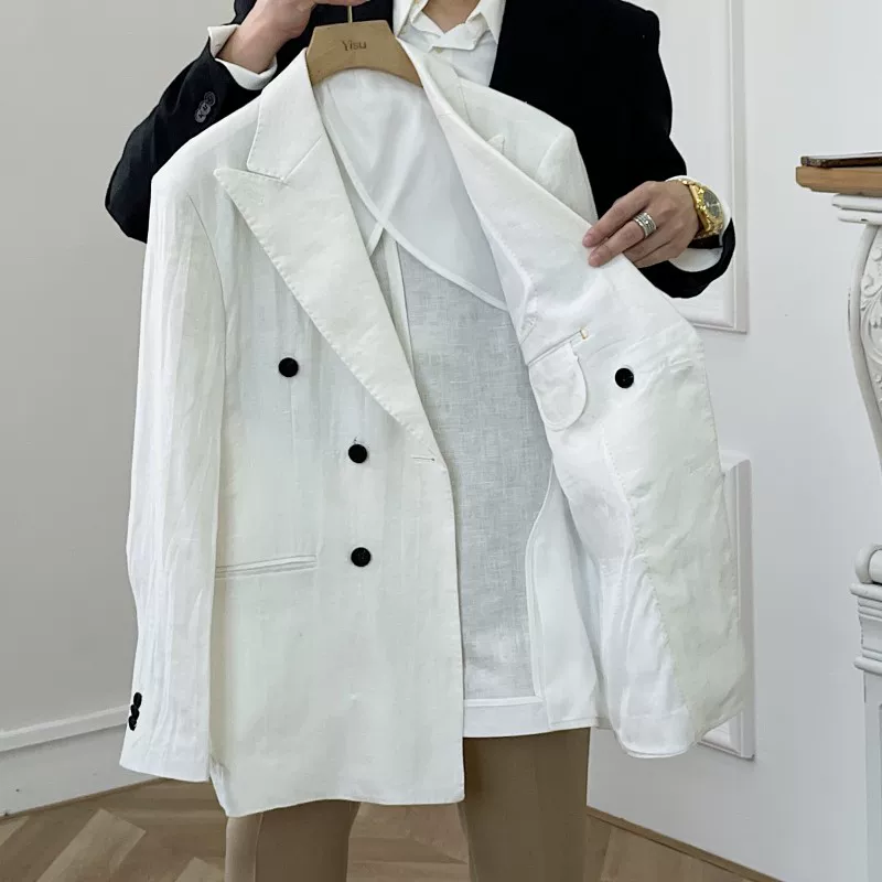 Модный тонкий костюм для отдыха, 2023, slim fit