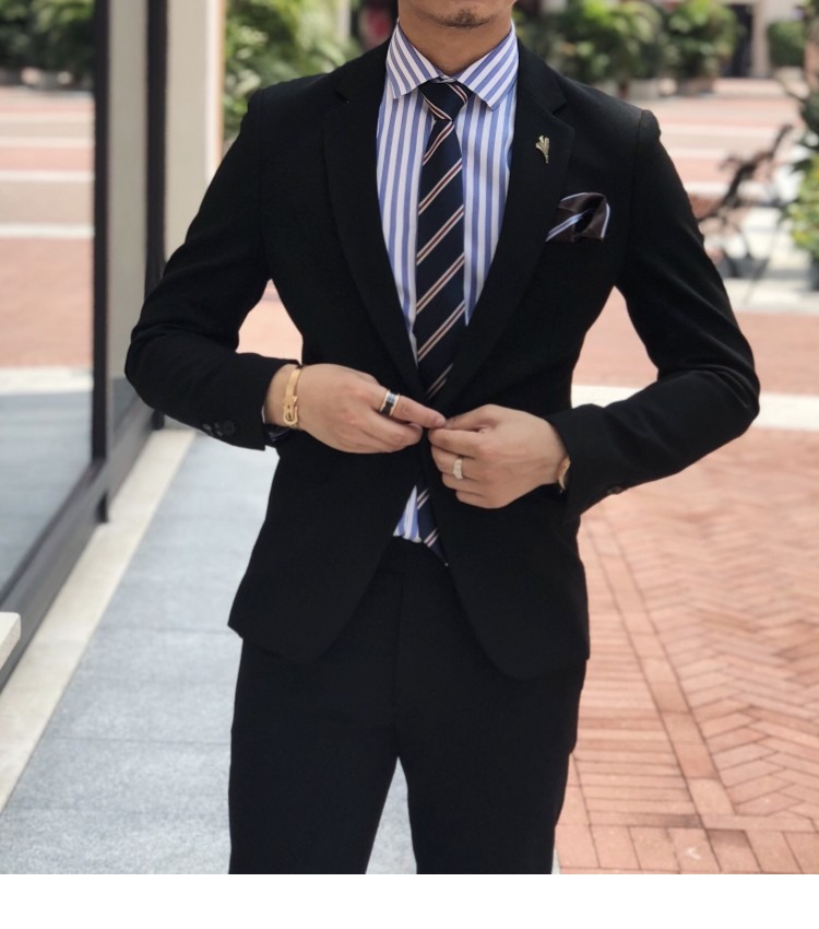 Hàn Quốc mẫu đơn giản cơ bản một bộ đồ đơn ngực nhiều màu thời trang hoang dã thủy triều nam phù hợp với phiên bản mỏng đồ vest