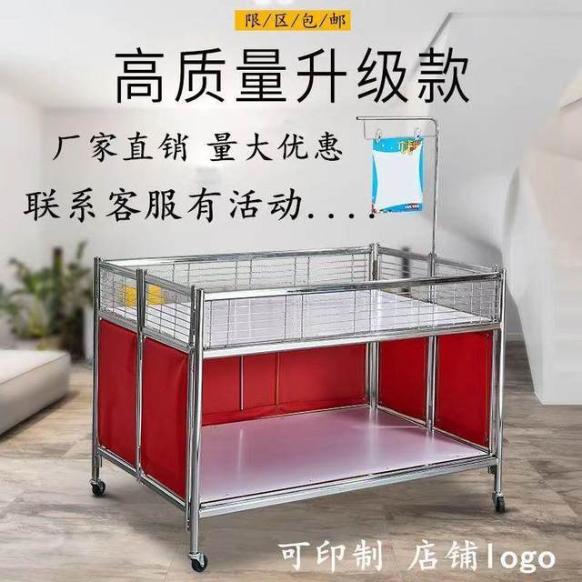 Supermarket promotion float truck special sale promotion table folding display rack clothes store shelf sales truck