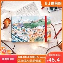 Crossing style hand-painted cover watercolor paper interior page sketch book Bee dad original watercolor book picture book