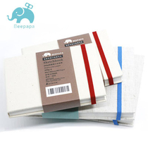 Natural linen cloth hard case hardcover pocket watercolor sketchbook bee dad Rafter