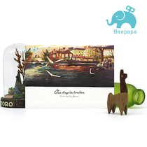 Postcard London a day Broom Painting postcard bee dad