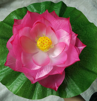 Hot Sell Emulation Lotus Childrens Festival Dance Lotus Hand Holding Props Lotus Flower Headwear Clothing Accessories Silk Flowers