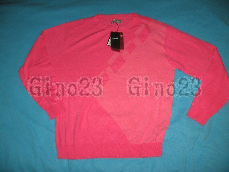 ping golf men's golf sweater acrylic material powder round neck export authentic