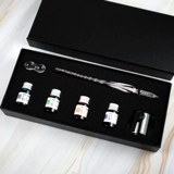 Стеклянный ретро комплект ручной работы, ручка для школьников, подарочная коробка, градиент, популярно в интернете