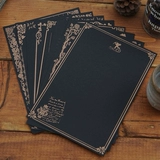 Ретро кожаная бумага A5 Letter Paper Черная белая европейская романтическая буква любовного письма Письмо Письмо Старше спасибо за наборы син 8