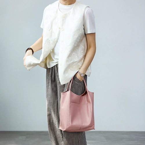 Японский пластиковый портативный мусорный мешок, шоппер, сумка через плечо, из натуральной кожи