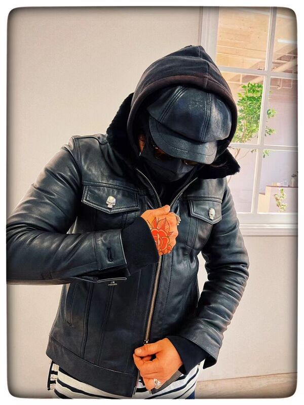 Japanese Style Heavyweight Imported Horsehide Hot-Blooded College Genuine Leather Jacket Men's Black Lapel Slim Short Jacket