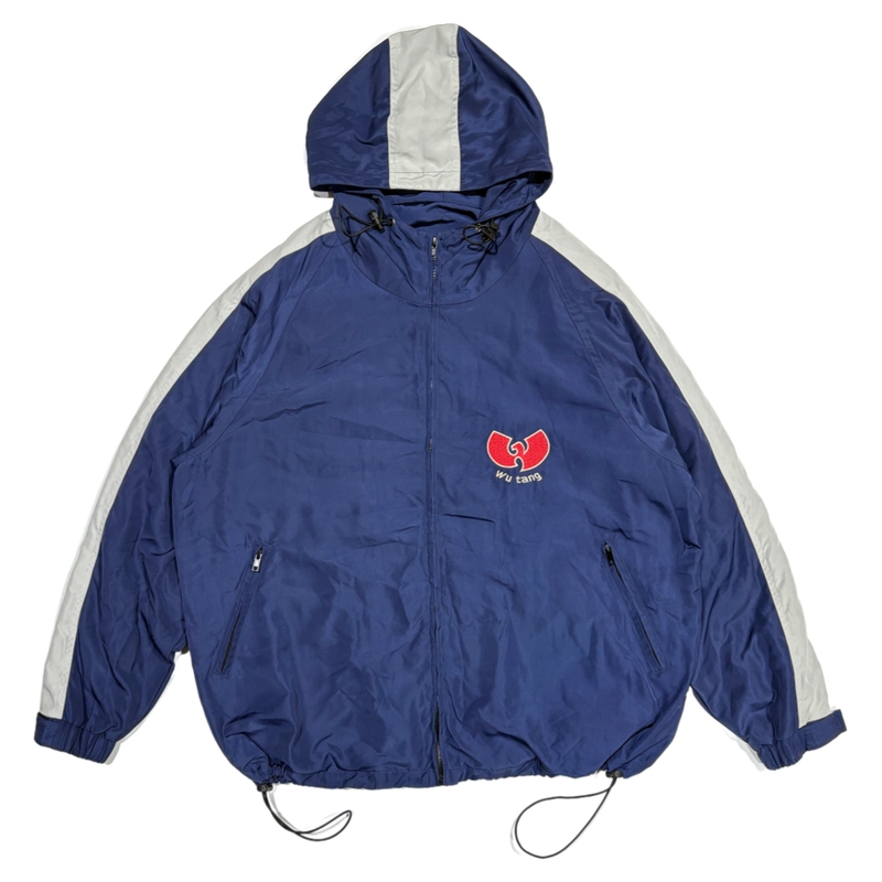 American Wutang Retro 90S Rap Old School Hiphop Street Dance Bboy Embroidered Hooded Jacket