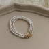 CECILIA Niche Design Ngọc trai tự nhiên Pháp Retro 14K Bag Vòng đeo tay vàng Vòng tay cao cấp Quà tặng bạn gái - Vòng đeo tay Cuff