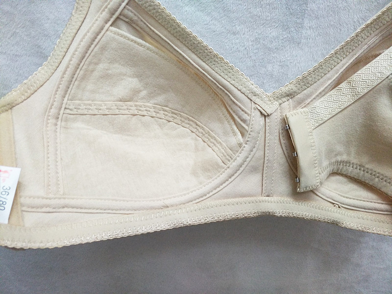 Zhenmeng 702 trung niên và cũ thép vòng mỏng khóa thể thao vest cotton cotton cotton kích thước lớn đồ lót mẹ áo lót dây