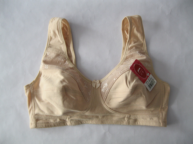 Zhenmen cộng với phân bón để tăng áo ngực trung niên đồ lót cotton kích thước lớn mà không có vòng thép mẹ béo áo ngực nữ