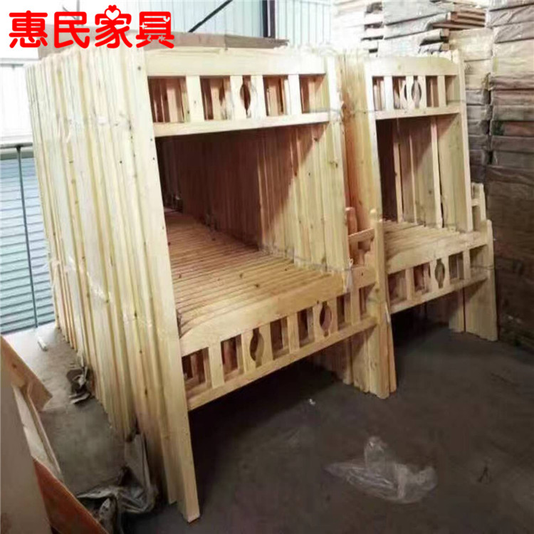 nhà máy Thâm Quyến trực tiếp 1 m 1,2 m 1,5 m đơn giường đôi giường gỗ đơn giường nhân viên khung - Giường giường tân cổ điển
