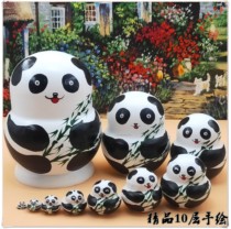 Veste peint à la main Panda Belly 10 Couche Pendulum enfants Puzzle Toys Éco-friendly Cadeaux 1203