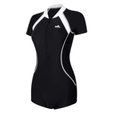 Купальник, боди, быстросохнущие спортивные штаны, короткий рукав, по фигуре, большой размер