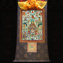 Lotus Master Fortune Mineral Pigment Micro-spray Tangka Painting Tibetan Tantric High-definition Custom Buddha Statue Bodhisattva Fine Mounted Portrait