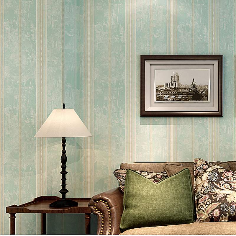 American Country Style Pure Paper Wallpaper Nostalgic Retro