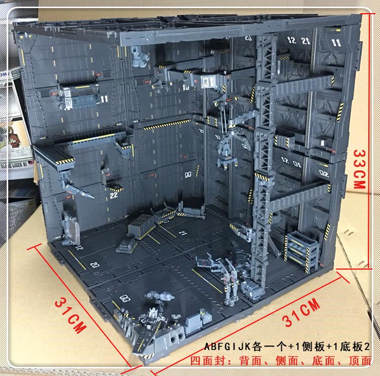 Cg Hangar, Machine Nest, Mg Assembly, Frontline Base, Gnaucu, Maintenance Rack, Zoids, for Transformers