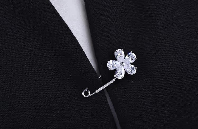 Broche femme en Zircon diamant - Ref 1173627 Image 8