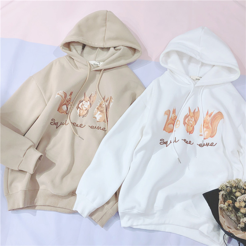 Japanese Kawaii Cat ears Pullover Hooded Coat Sweatshirts Lolita Girls Cloak