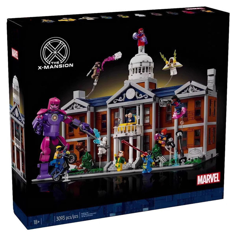 Chinese Building Block Superhero X-Men: X Mansion Building 76294 Boys' Educational Assembly Toy Children's Gift
