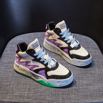 Korea Tide brand old shoes women 2021 spring new high-top shoes Joker board shoes sports casual shoes ins trendy shoes