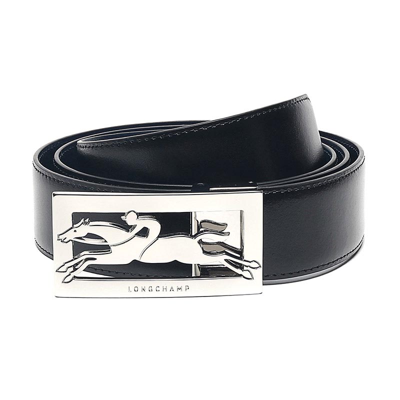 LONGCHAMP LONGCHAMP Men's Plate Buckle Double Sided Belt Belt 300095