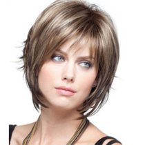 2021 wig lady fashion realistic high temperature silk short