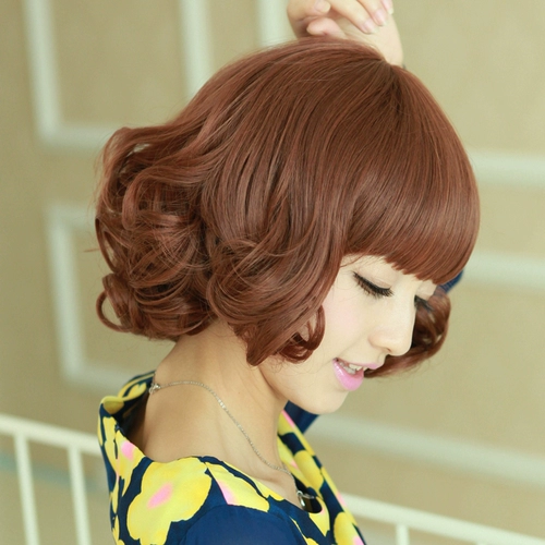 品秀 Демисезонный парик, кудрявая милая челка, придает объем