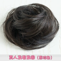 Живое рулонное кольцо для волос (черный коричневый)